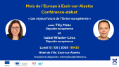 Conférence-débat sur "Les enjeux futurs de l'Union européenne" avec Tilly Metz et Isabel Wiseler-Lima - 13/05/2024